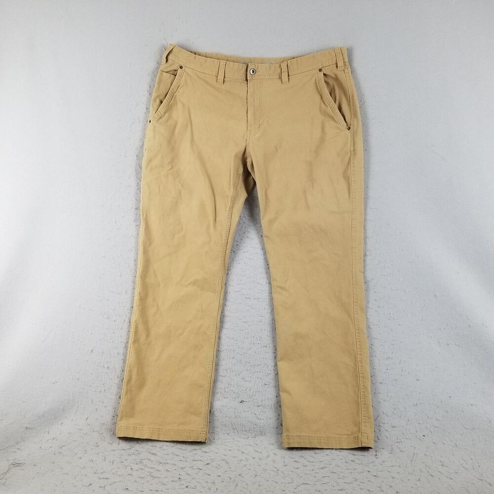 Eddie Bauer Chino Pants Mens 40x32 Beige‎ Classic Fit Cotton Casual Solid